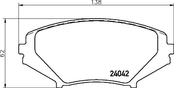 BREMBO P 49 034 Brake Pad Set, disc brake
