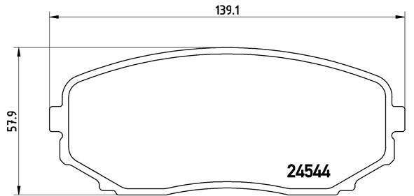 BREMBO P 49 040 Brake Pad Set, disc brake