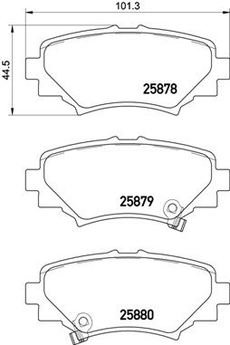 BREMBO P 49 049 Brake Pad Set, disc brake