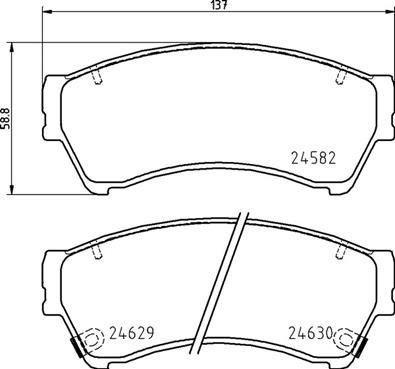 BREMBO P 49 060 Brake Pad Set, disc brake