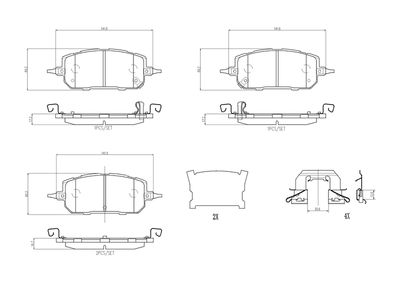 Brake Pad Set, disc brake BREMBO P 49 067