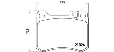 Brake Pad Set, disc brake BREMBO P 50 014