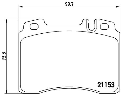 BREMBO P 50 022 Brake Pad Set, disc brake