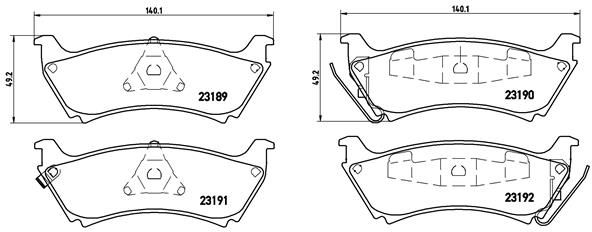 BREMBO P 50 040 Brake Pad Set, disc brake