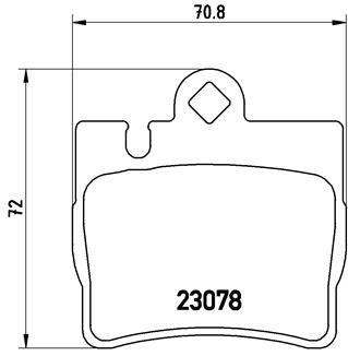BREMBO P 50 042 Brake Pad Set, disc brake
