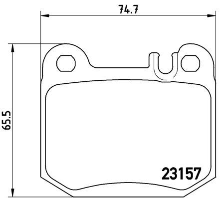 BREMBO P 50 043 Brake Pad Set, disc brake