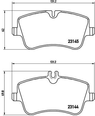 BREMBO P 50 046 Brake Pad Set, disc brake