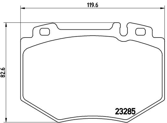BREMBO P 50 048 Brake Pad Set, disc brake