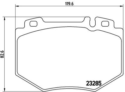 Brake Pad Set, disc brake BREMBO P 50 048