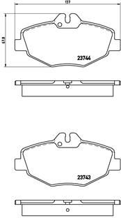 BREMBO P 50 049 Brake Pad Set, disc brake