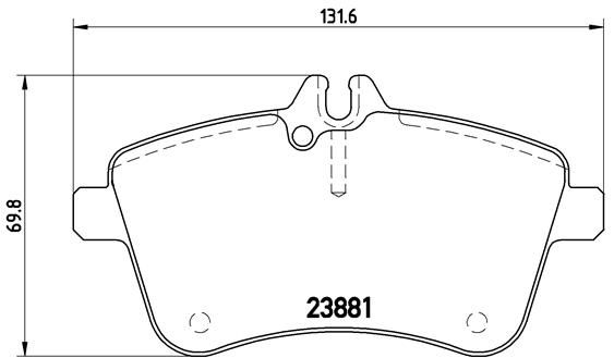 BREMBO P 50 057 Brake Pad Set, disc brake