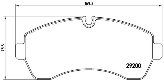BREMBO P 50 059 Brake Pad Set, disc brake