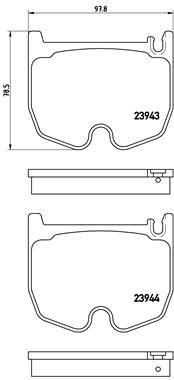 BREMBO P 50 062 Brake Pad Set, disc brake