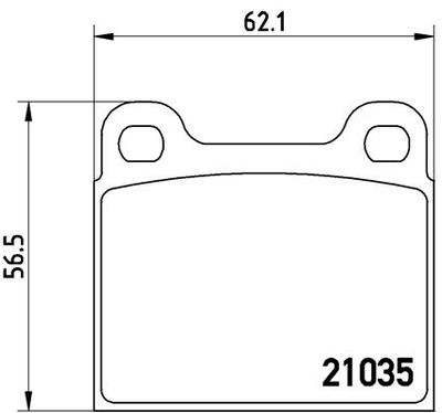 Brake Pad Set, disc brake BREMBO P 50 066