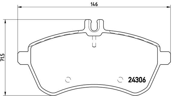 BREMBO P 50 071 Brake Pad Set, disc brake