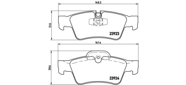 BREMBO P 50 076 Brake Pad Set, disc brake