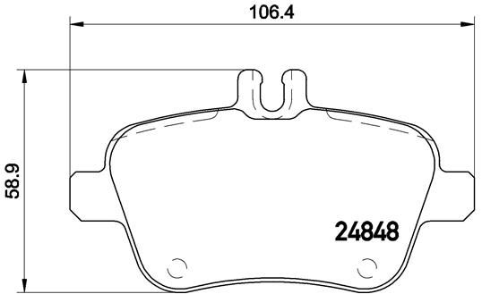 BREMBO P 50 091 Brake Pad Set, disc brake
