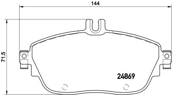 BREMBO P 50 093 Brake Pad Set, disc brake