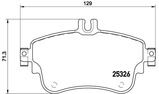 BREMBO P 50 094X Brake Pad Set, disc brake