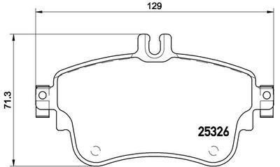 Brake Pad Set, disc brake BREMBO P 50 094X
