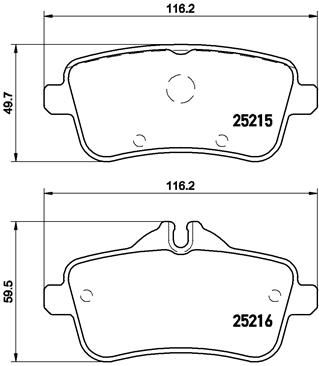 BREMBO P 50 099 Brake Pad Set, disc brake