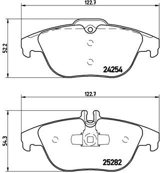 BREMBO P 50 104 Brake Pad Set, disc brake