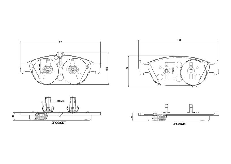 BREMBO P 50 106 Brake Pad Set, disc brake