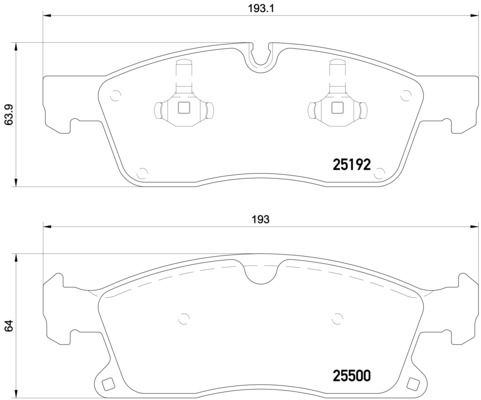 BREMBO P 50 108 Brake Pad Set, disc brake