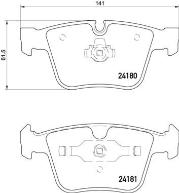 BREMBO P 50 116 Brake Pad Set, disc brake
