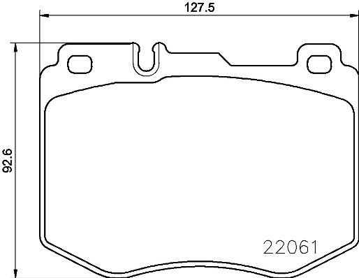 BREMBO P 50 120 Brake Pad Set, disc brake