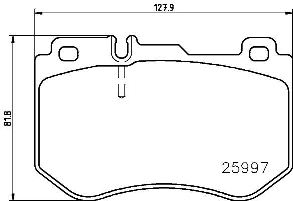 BREMBO P 50 123 Brake Pad Set, disc brake
