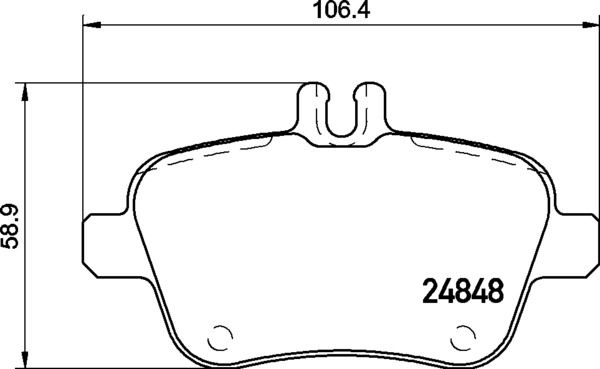 BREMBO P 50 135 Brake Pad Set, disc brake