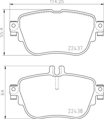 BREMBO P 50 136 Brake Pad Set, disc brake