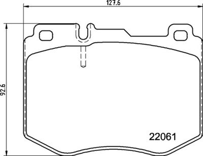Brake Pad Set, disc brake BREMBO P 50 145