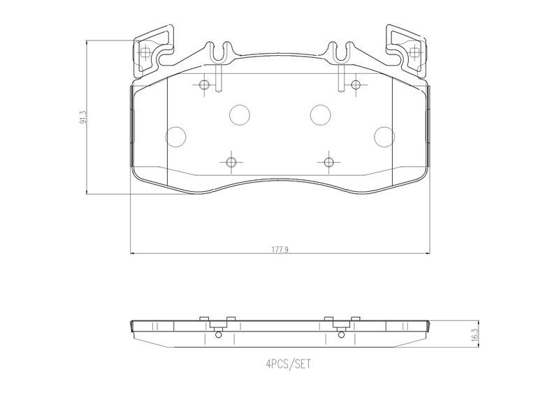 BREMBO P 50 163 Brake Pad Set, disc brake