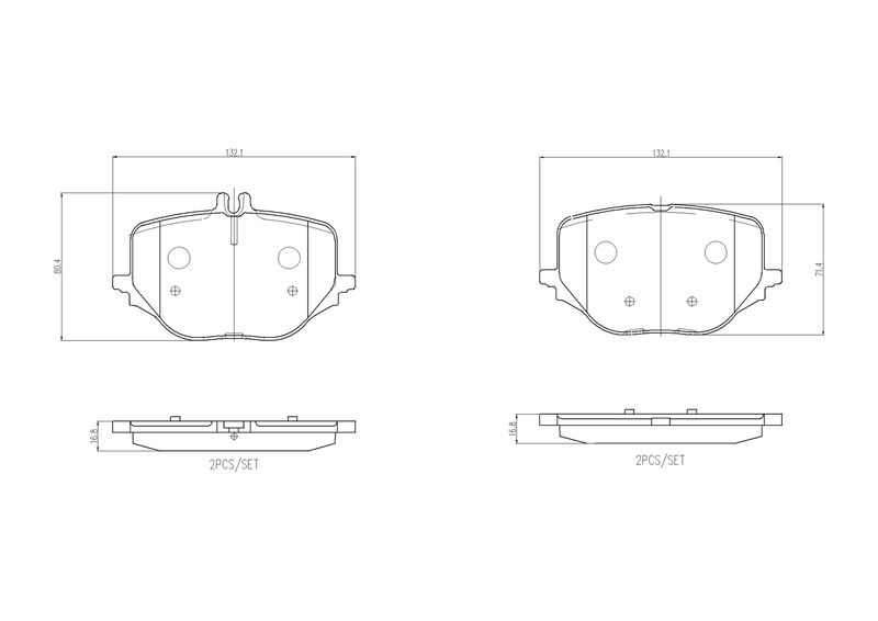 BREMBO P 50 170 Brake Pad Set, disc brake