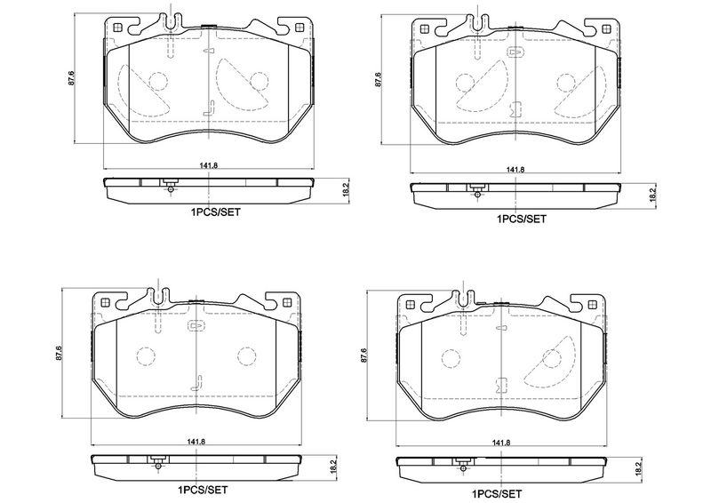 BREMBO P 50 180 Brake Pad Set, disc brake