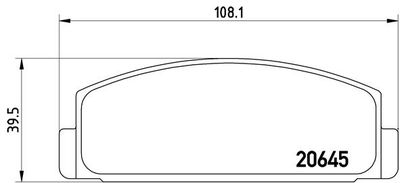 Brake Pad Set, disc brake BREMBO P 54 003