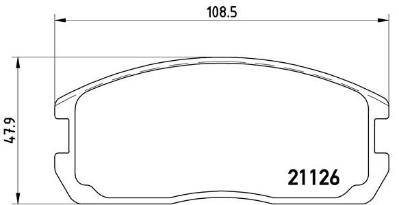 BREMBO P 54 009 Brake Pad Set, disc brake