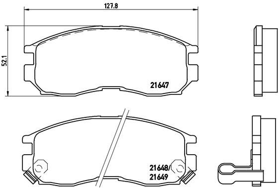 BREMBO P 54 014 Brake Pad Set, disc brake
