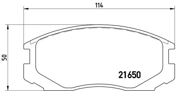 BREMBO P 54 015 Brake Pad Set, disc brake