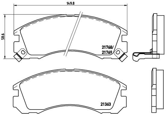 BREMBO P 54 017 Brake Pad Set, disc brake