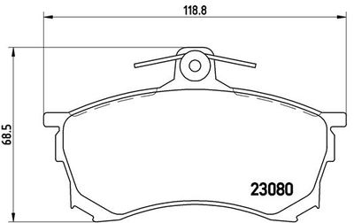 Brake Pad Set, disc brake BREMBO P 54 021