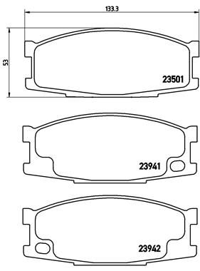 BREMBO P 54 024 Brake Pad Set, disc brake