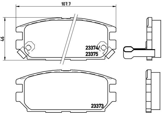 BREMBO P 54 025 Brake Pad Set, disc brake