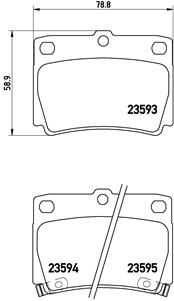 BREMBO P 54 026 Brake Pad Set, disc brake