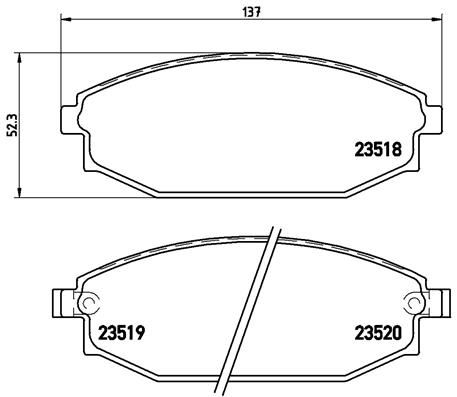 BREMBO P 54 027 Brake Pad Set, disc brake