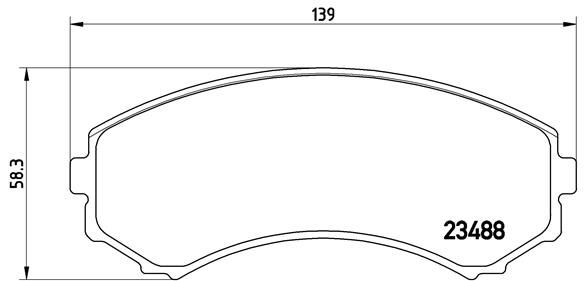 BREMBO P 54 029 Brake Pad Set, disc brake
