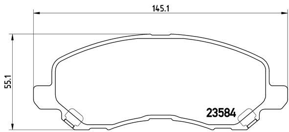 BREMBO P 54 030 Brake Pad Set, disc brake