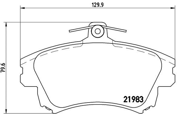 BREMBO P 54 036 Brake Pad Set, disc brake